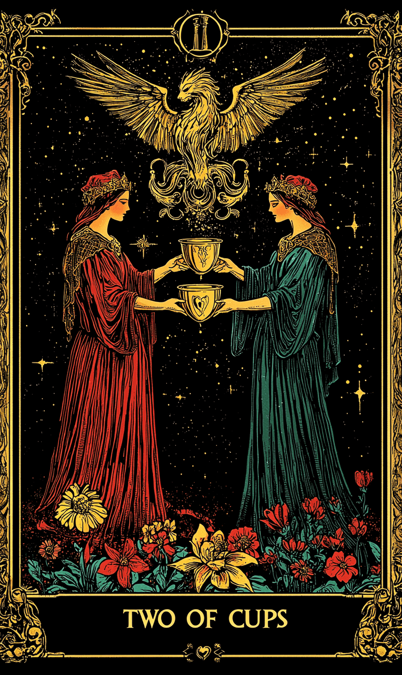 สองแห่งถ้วย (Two of Cups)