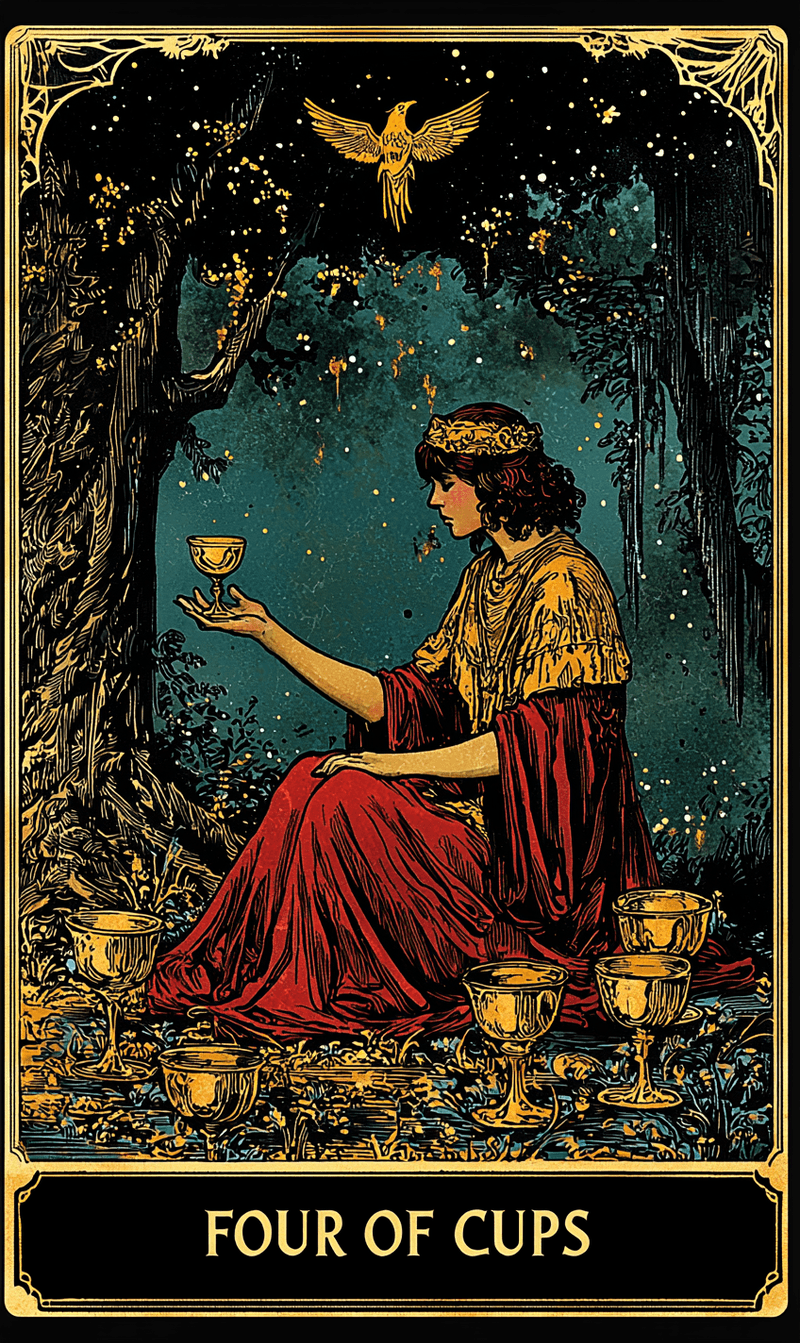 สี่แห่งถ้วย (Four of Cups)