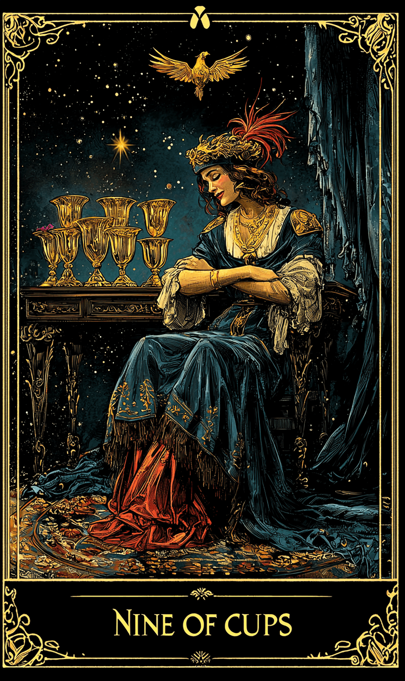 เก้าแห่งถ้วย (Nine of Cups)