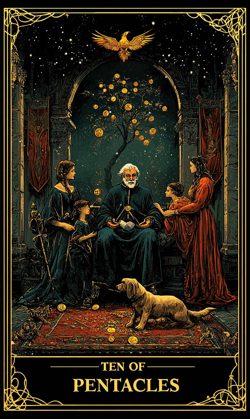 สิบแห่งเหรียญ (Ten of Pentacles)