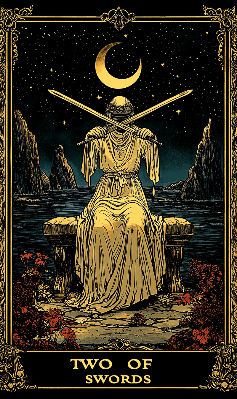 สองแห่งดาบ (Two of Swords)