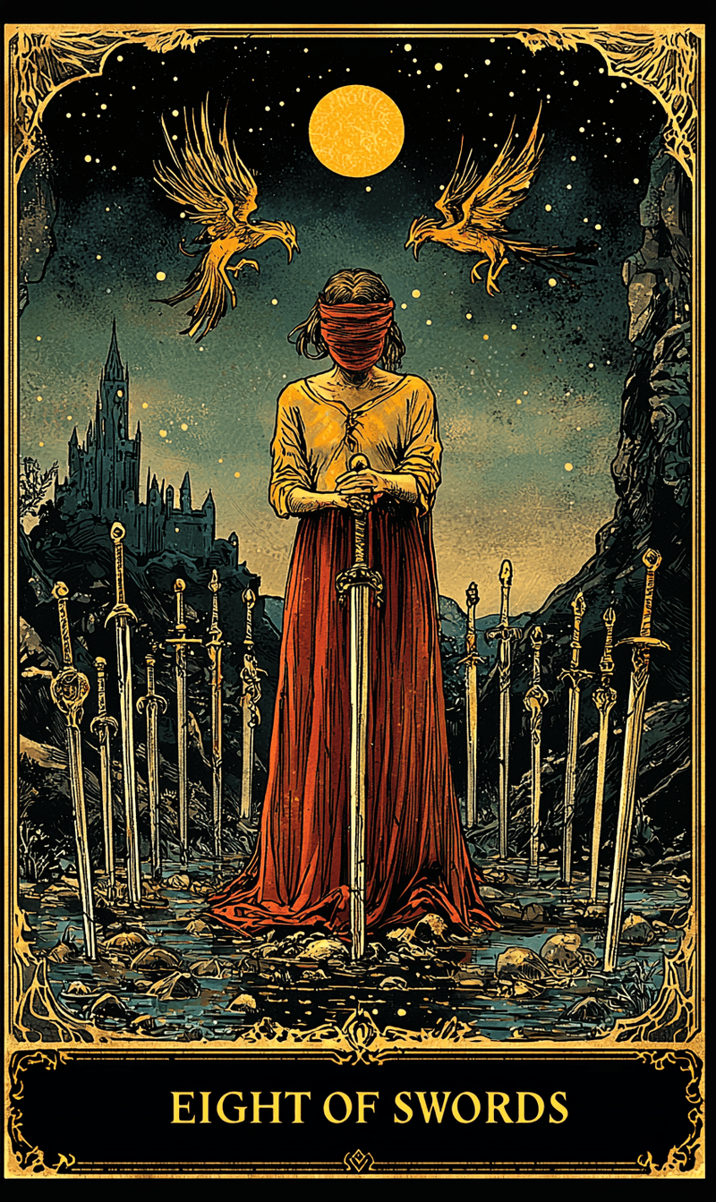 แปดแห่งดาบ (Eight of Swords)