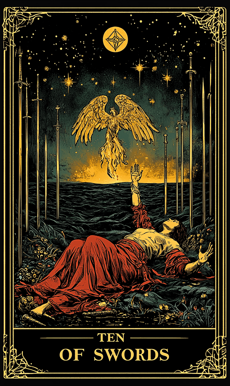 สิบแห่งดาบ (Ten of Swords)