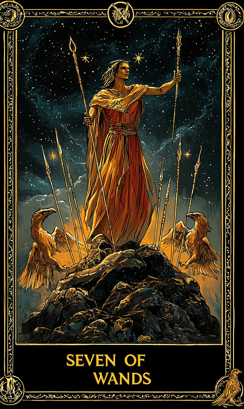 เจ็ดแห่งไม้เท้า (Seven of Wands)