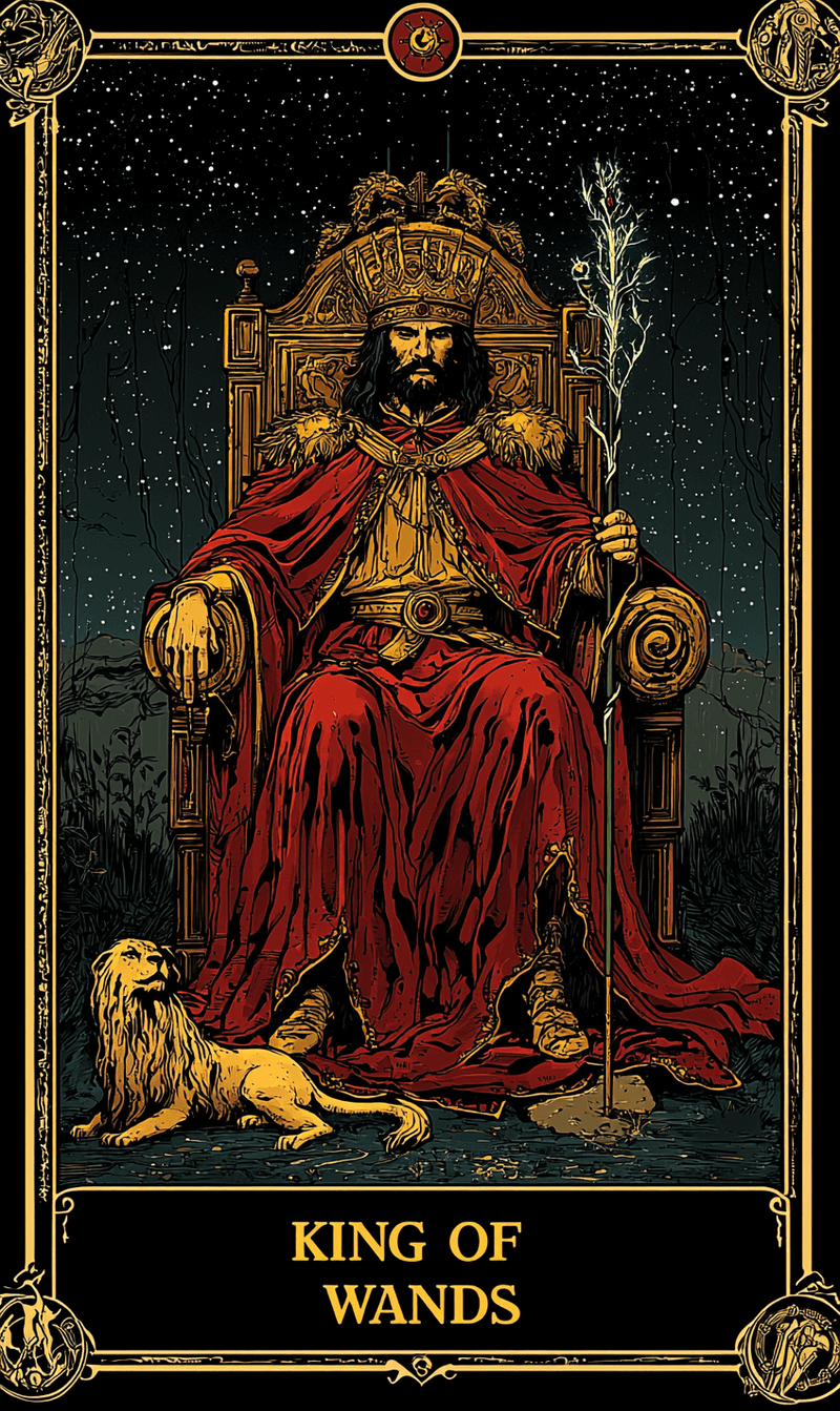 ราชาแห่งไม้เท้า (King of Wands)